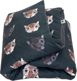 Junior - Studio Ditte Panthera dekbedovertrek donker - junior 120x150cm