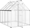 vidaXL - Tuinkas - met - basisframe - 224x169x195 - cm - aluminium - zilverkleurig