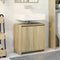 vidaXL - Wastafelkast - 60x33x60 - cm - bewerkt - hout - sonoma - eikenkleurig