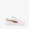 PUMA Carina 3.0 Animal Jr - Lage sneakers - SOFTFOAM+ inlegzool - PUMA White-Light Sand-PUMA Gold