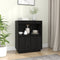 vidaXL - Dressoir - 60x34x75 - cm - massief - grenenhout - zwart