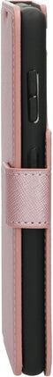 Mobiparts Galaxy S21 - Wallet Case - Saffiano motief - Roze