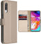 Accezz Hoesje Geschikt voor Samsung Galaxy A70 Hoesje Met Pasjeshouder - Accezz Wallet Softcase Bookcase - goud