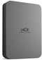 LaCie Mobile Drive Secure - Externe Harde Schijf 5TB - USB-C - Grijs