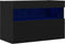 vidaXL - TV - Wandkast - met - LED-verlichting - Zwart - Eiken - 60x30x40 - cm