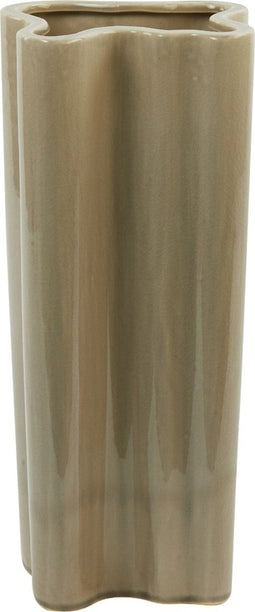 Light&living Vaas 20x18,5x40,5 cm EZO keramiek beige