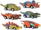 Jurassic Dino Racers - Dinosaurus Speelgoed Auto Set | - Set van 6