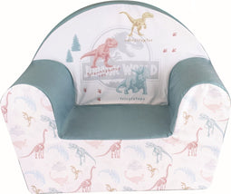 Jurassic World dinosaurus kinderstoel/kinderfauteuil 33 x 52 x 42 cm - Stoelen/fauteuils voor peuters
