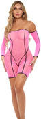 Jurk Pink Lipstick Roze – Eén Maat – Sexy en Comfortabel