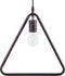 JURUENA - Hanglamp - Driehoek - Bruin - Metaal