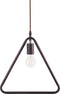JURUENA - Hanglamp - Driehoek - Bruin - Metaal