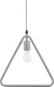 JURUENA - Hanglamp - Driehoek - Grijs - Metaal