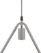 JURUENA - Hanglamp - Driehoek - Grijs - Metaal
