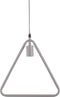 JURUENA - Hanglamp - Driehoek - Grijs - Metaal