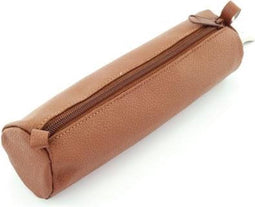 Juscha JU-43147 Pennenetui Alassio Echt Leer Bruin 21x6cm
