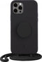 Just Elegance PopGrip Backcover Hoesje - Geschikt voor Apple iPhone 13 Pro - Gsm case - Zwart