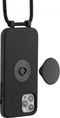 Just Elegance PopGrip Backcover Hoesje - Geschikt voor Apple iPhone 13 Pro - Gsm case - Zwart