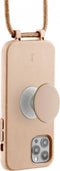 Just Elegance PopGrip Backcover Hoesje - Geschikt voor Apple iPhone 14 Pro Max - Gsm case - Beige