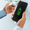 JUST GREEN, USB-A / micro USB-kabel 1,2 m 2,1A Opladen en synchroniseren 10W, Wit