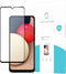 Just in Case Full Cover Tempered Glass voor Samsung Galaxy A02s - Zwart