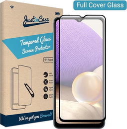 Just in Case Full Cover Tempered Glass voor Samsung Galaxy A32 5G - Zwart