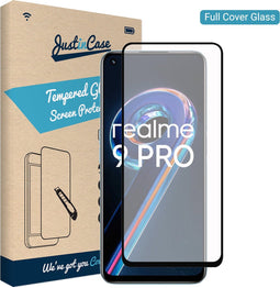Just in Case Realme 9 Pro Full Cover Tempered Glass - Zwart