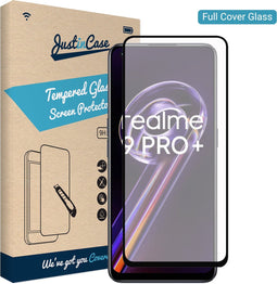 Just in Case Realme 9 Pro+ Full Cover Tempered Glass - Zwart