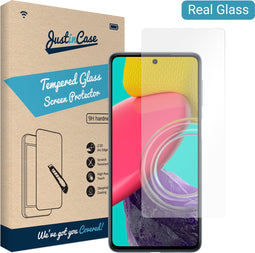 Just in Case Samsung Galaxy M53 Gehard Glas Screenprotector - Transparant