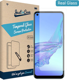 Just in Case Tempered Glass voor Oppo A53/A53s Protector - Arc Edges
