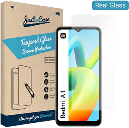 Just in Case / Xiaomi Redmi A1 screenprotector - Gehard glas - Transparant