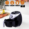 Just Perfecto Airfryer XL 3.2L - 1400W - Heteluchtfriteuse XL - Aerofryer - Timer- Air Fryer Zonder Olie - Vaatwasserbestendig Hete Luchtfriteuse - Braden, Grillen, Bakken, Roosteren én Frituren Air Fryer XL - 9 voorgestelde Programma's - Draaiknop