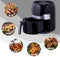 Just Perfecto Airfryer XXL 3.5L - RVS - 1400W - LED Touch Screen Heteluchtfriteuse XXL - Air Fryer Zonder Olie - Vaatwasserbestendig Hete Luchtfriteuse -Braden, Grillen, Bakken, Roosteren én Frituren - Air Fryer XXL 9 Programma's
