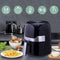 Just Perfecto Airfryer XXL 3.5L - RVS - 1400W - LED Touch Screen Heteluchtfriteuse XXL - Air Fryer Zonder Olie - Vaatwasserbestendig Hete Luchtfriteuse -Braden, Grillen, Bakken, Roosteren én Frituren - Air Fryer XXL 9 Programma's
