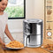 Just Perfecto Airfryer XXL 4L - 1400W - RVS - Heteluchtfriteuse Met Grilplaat - Air Fryer Zonder Olie - Braden, Grillen, Bakken, Roosteren én Frituren - 8 Programma's - Vaatwasserbestendig - Uitneembare Mand - Easy To Use