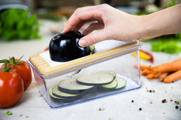 Just Vegan 3-delige set - CeraVegan Eco Wokpan, Mandoline en Spatdeksel