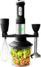 Just Vegan, 6-in-1 Staafmixer – 1200W – zwart - Ceravegan – hand blender – duurzame keukenhulp