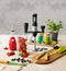 Just Vegan, 6-in-1 Staafmixer – 1200W – zwart - Ceravegan – hand blender – duurzame keukenhulp