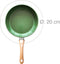 Just Vegan, Ceravegan keramische ECO koekenpan – 20cm, 100% vegan, plantaardige anti-aanbaklaag