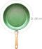 Just Vegan, Ceravegan keramische ECO koekenpan – 28cm - 100% vegan - Plantaardige Anti-Aanbaklaag - Duurzame pan - Met GRATIS panbeschermer
