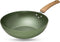 Just Vegan, Ceravegan keramische ECO Wokpan - 28cm - 100% Vegan - Wok met Plantaardige Anti-Aanbaklaag - Alle warmtebronnen, ook Inductie - Roerbakpan