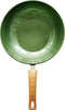 Just Vegan, Ceravegan keramische ECO Wokpan - 28cm - 100% Vegan - Wok met Plantaardige Anti-Aanbaklaag - Alle warmtebronnen, ook Inductie - Roerbakpan