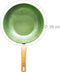 Just Vegan, Ceravegan keramische ECO Wokpan - 28cm - 100% Vegan - Wok met Plantaardige Anti-Aanbaklaag - Alle warmtebronnen, ook Inductie - Roerbakpan