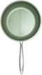 Just Vegan, Ceravegan RVS ECO koekenpan – 28cm, 100% vegan, plantaardige anti-aanbaklaag - avocado-olie – duurzame pan - Met GRATIS panbeschermer