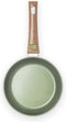 Just Vegan, Ceravegan RVS ECO koekenpan 2pcs – 20cm + 28cm, 100% vegan, plantaardige anti-aanbaklaag met afneembaar handvat – duurzame pan - Met GRATIS panbeschermer