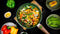 Just - Vegan - Koekenpan - met - afneembaar - handvat - eco - 24 - cm - aluminium - groen