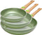 Just - Vegan - Koekenpan - met - afneembaar - handvat - eco - 24 - cm - aluminium - groen