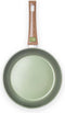 Just - Vegan - Koekenpan - met - afneembaar - handvat - eco - 24 - cm - aluminium - groen