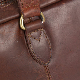 Justified Leren Schoudertas 13 inch Max Zwart