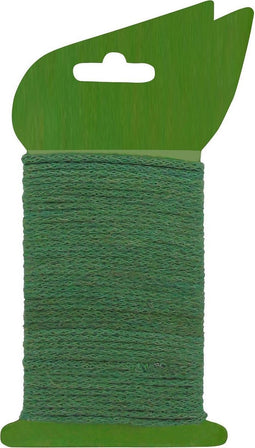 Jute bindtouw groen met ijzeren kern dia. 2,75 mm x 10 m