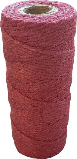 Jute bindtouw van 75 m, rood